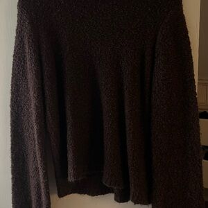 VILA Brown Cowl Neck Sweater Relaxed Fit